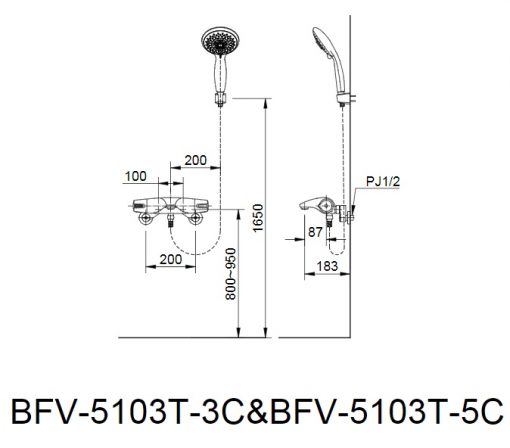 Sen nhiệt tự động Inax BFV-5103T-5C